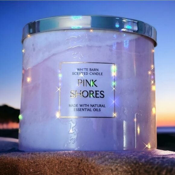 Pink Shores 3 Wick Candle by Bath and Body Works - Picture 1 of 5